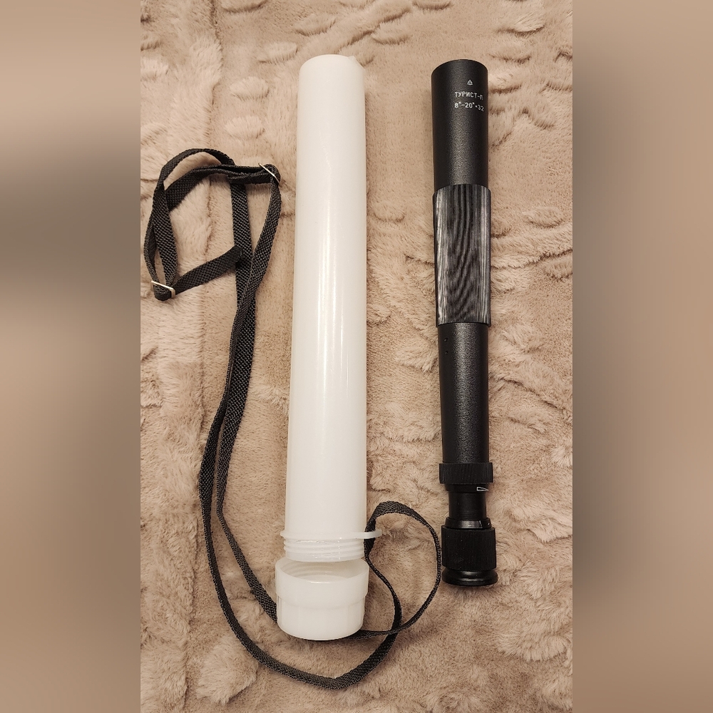 Black Monocular Telescope 8-20×32 with Strap